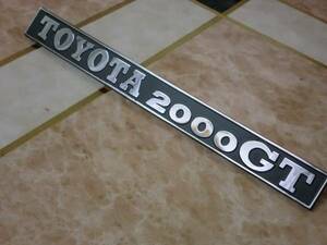 ★ TOYOTA2000GT Rear Emblem New Toyota 2000GT ★
