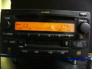 Toyota Genuine MD/CD2DIN Audio deck Vitz Noiris Spacio IQ Porte BB Porte VOXYIST10309 (86120-52210)
