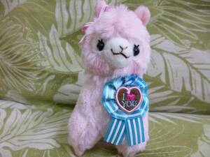 ★ New toy ★ Alpaca small stuffed animal ★ Heartful Alpa Casso ★ Pink ★