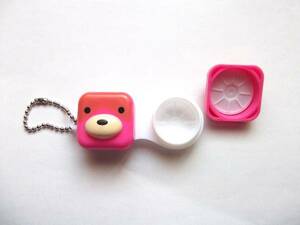 How about a cute contact lens case? Dog □ type pink