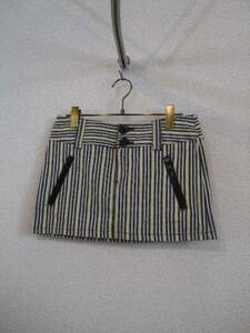 CECILMCBEE Multi Stripite Mini skirt (USED) 10915
