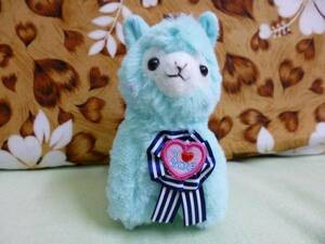 ★ New ★ Alpaca small ★ New animal stuffed animal ★ Heartful Alpa Casso ★ Light blue ★