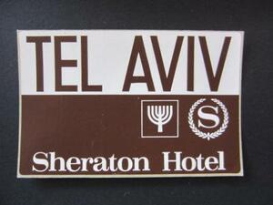 Hotel label ■ Sheraton ■ Tel Avib ■ Sticker