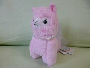 ★ New ★ toy animal alpaca small ★ Dreamial Passo Pink with necklace ★