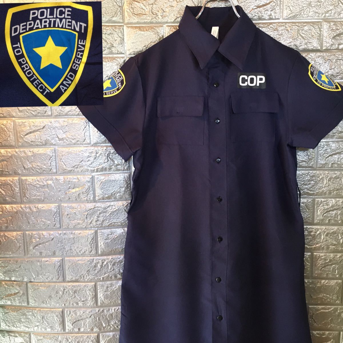 COP POLICE DEPARTMENT American Police Uniform Short Sleeve One Piece
