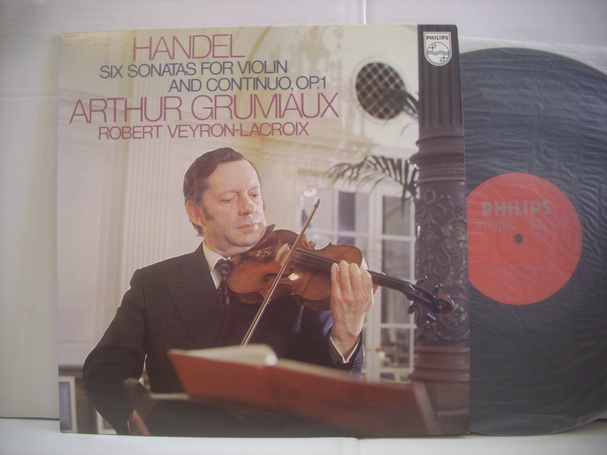 ● LP Grumio (Violin) Lacrowa (Harp Sicode) / Handel Violin Sonata Collection 1 1966 GRUMIAUX ◇ R40307