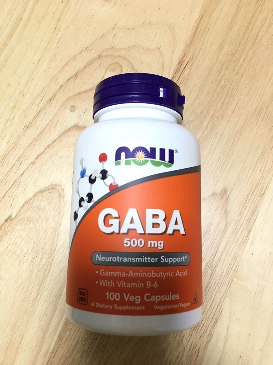 GABA 500mg Vitamin B6 Contains 100 Capsule Gamma Amino Digic acid &lt;&lt; Supplements Now Foods Now Foods Gabanoda Supplements