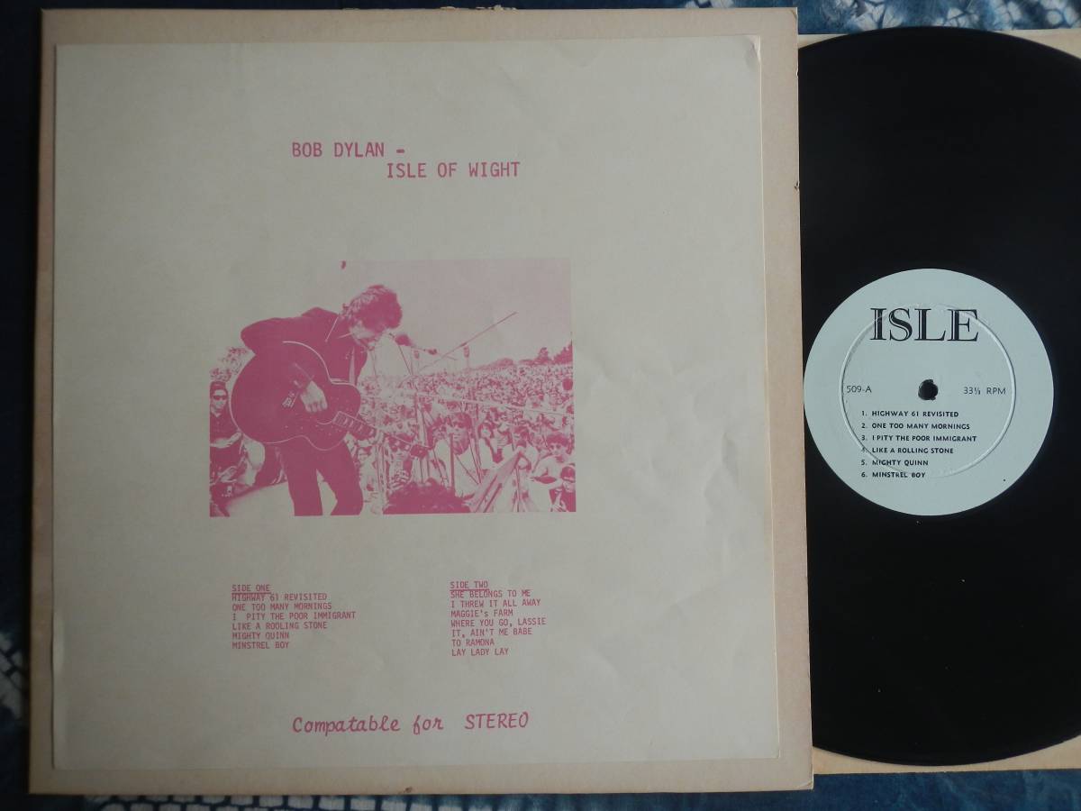 [LP] BOB DYLAN (509isle of Wight Vintage Deep groove label weight board Bob Dylan TMOQ)