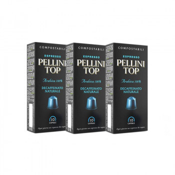 Pellini (Pelini) Espresso Capsule Decaf 3 Box Set