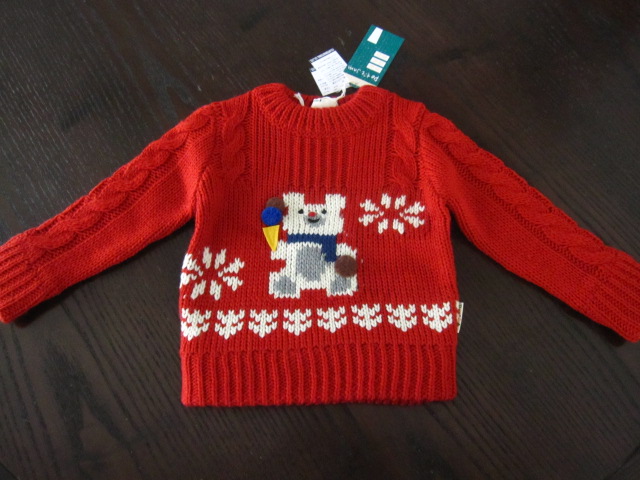 Petitjam Petit Jam Kuma -san Pattern Sweater 90 RR
