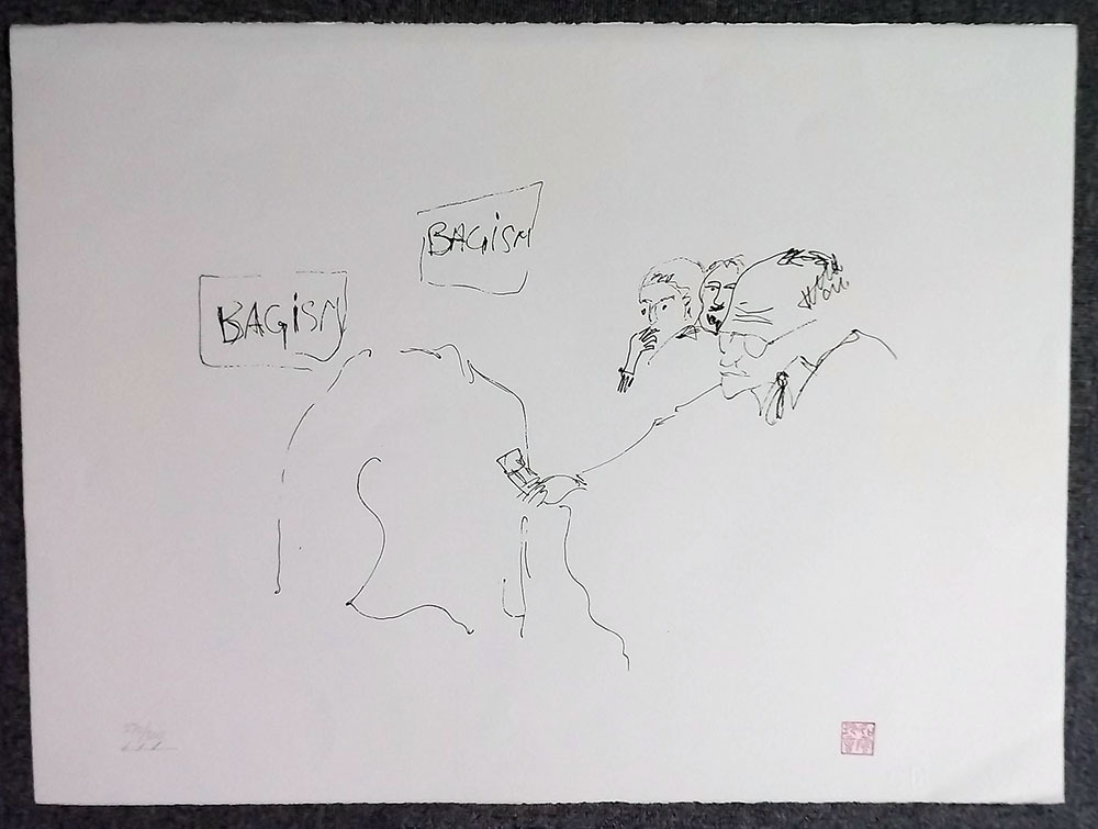 Limited edition of John Lennon "John Lennon/ Bagism", Seligraph Art with YOKO signed