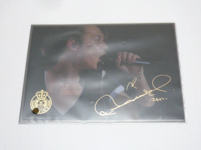 Prompt decision/JYJ Thanksgiving Live in Dome Visual Plate Gold Foil Stick Plate Yuchun Sign Ver. New unused