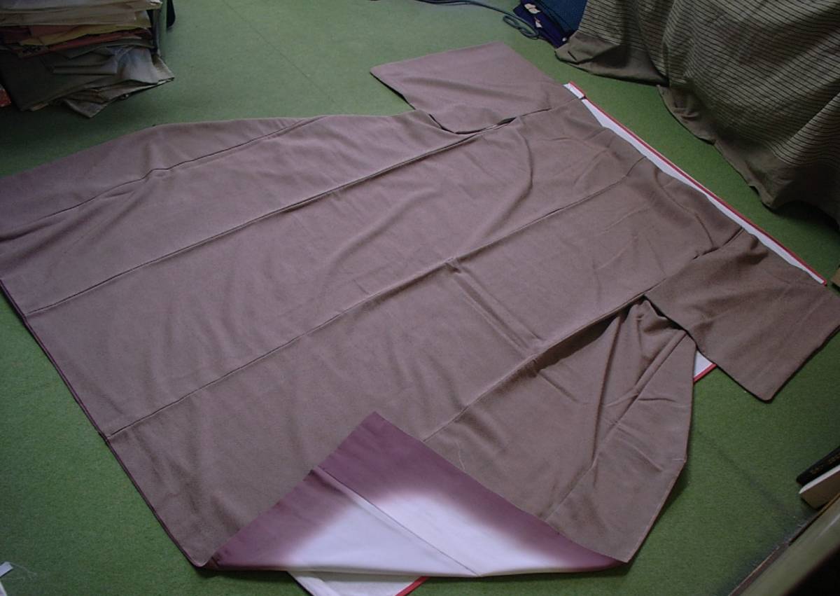 D ▼ ■ ● Run ★ Pure silk, Edo Komon, Kimono [Shark Komon] Status 145cm.