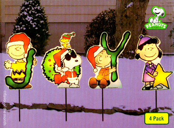 Everyone is fun! Snoopy JOY ★ Xmas Light (4 pieces)