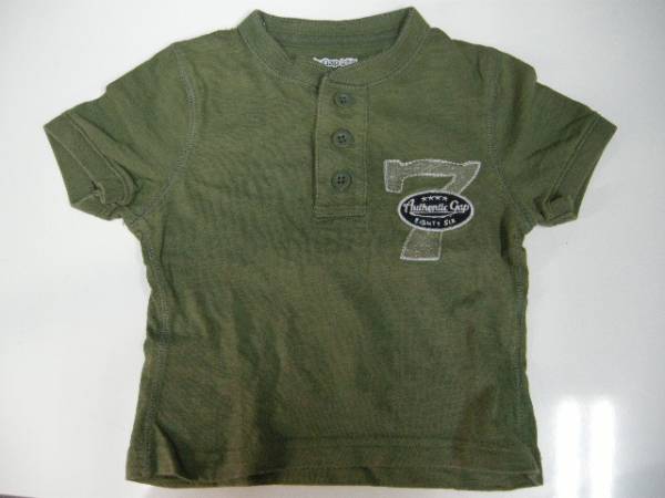 [Baby gap] Short sleeve T -shirt Child Tops button 90